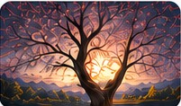 Warm landscape AI image example
